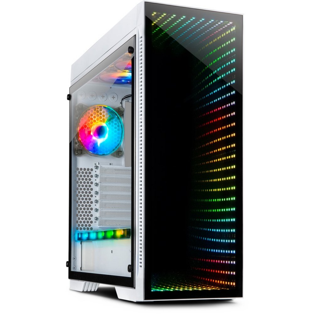 Inter-Tech X-908 Infini2 | Infinity Mirror | Tower Case | Wit - Matmuis